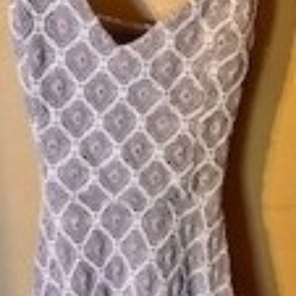 NEW by Urban Outfitters, Gorgeous Grey Diamond Pattern Dress, XS